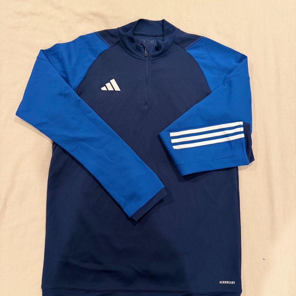 Adidas blue aeroready quarter zip - Picture 2 of 6